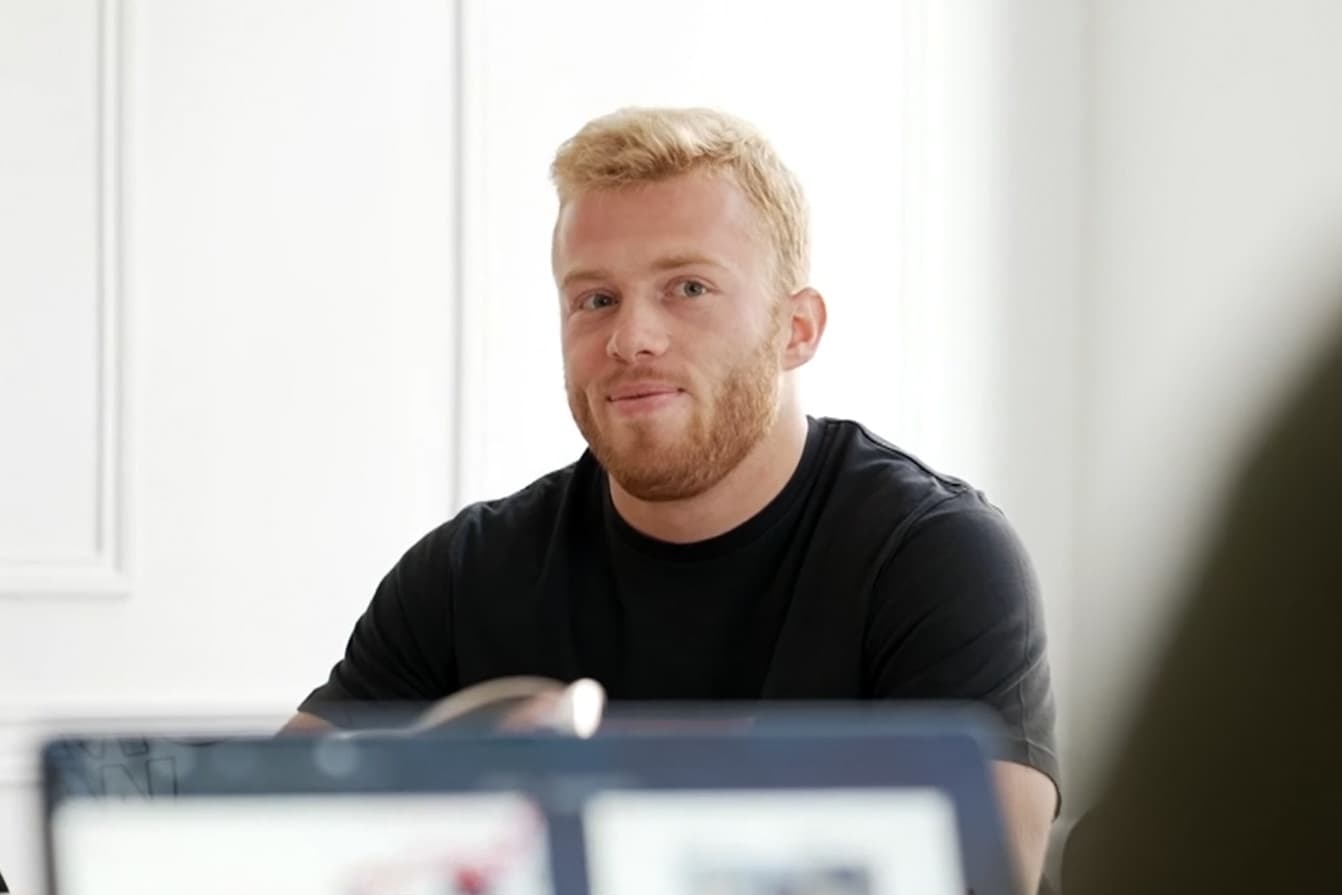 Karel Decoene at KdG Hogeschool Campus Zuid working behind PC