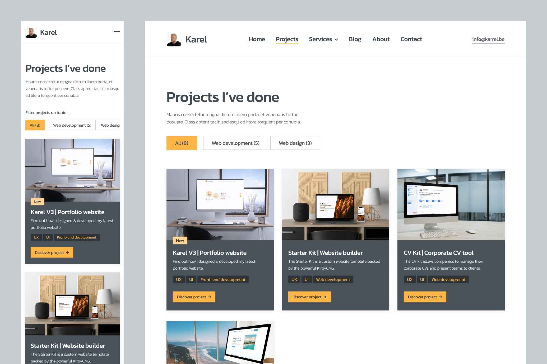 Karel Decoene portfolio final designs