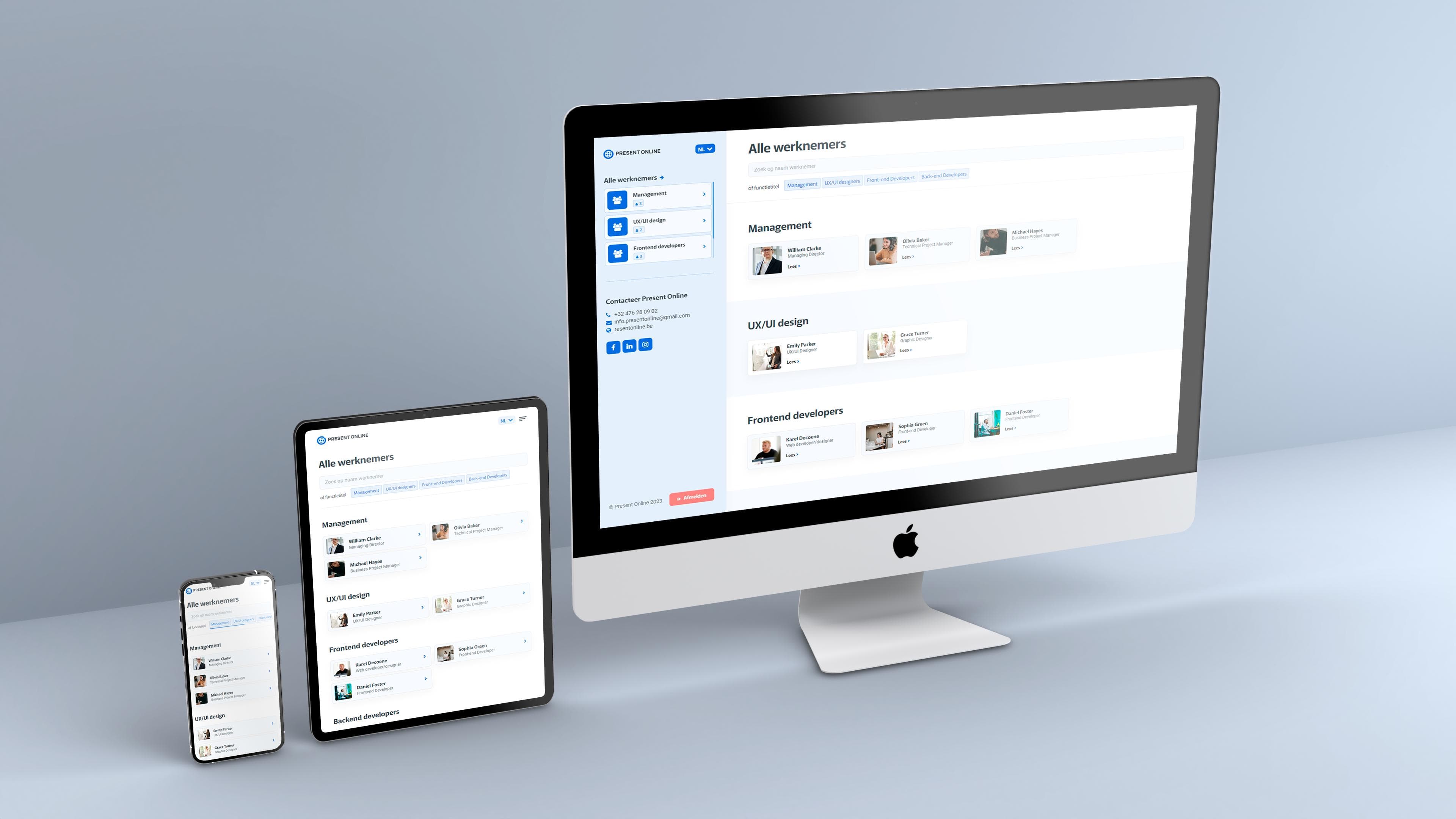 CV kit mockup on Apple devices