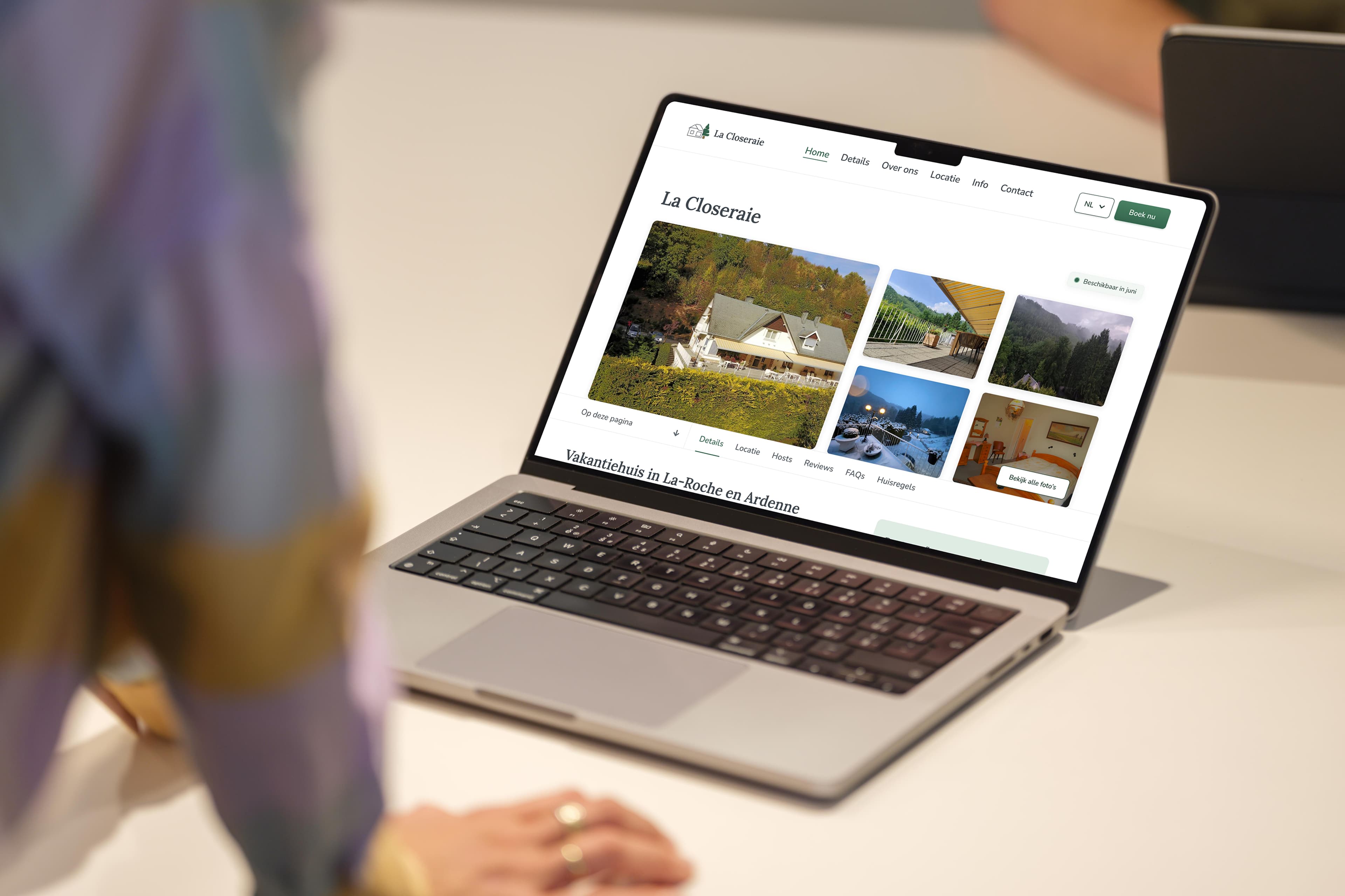 La Closeraie mockup on Apple devices