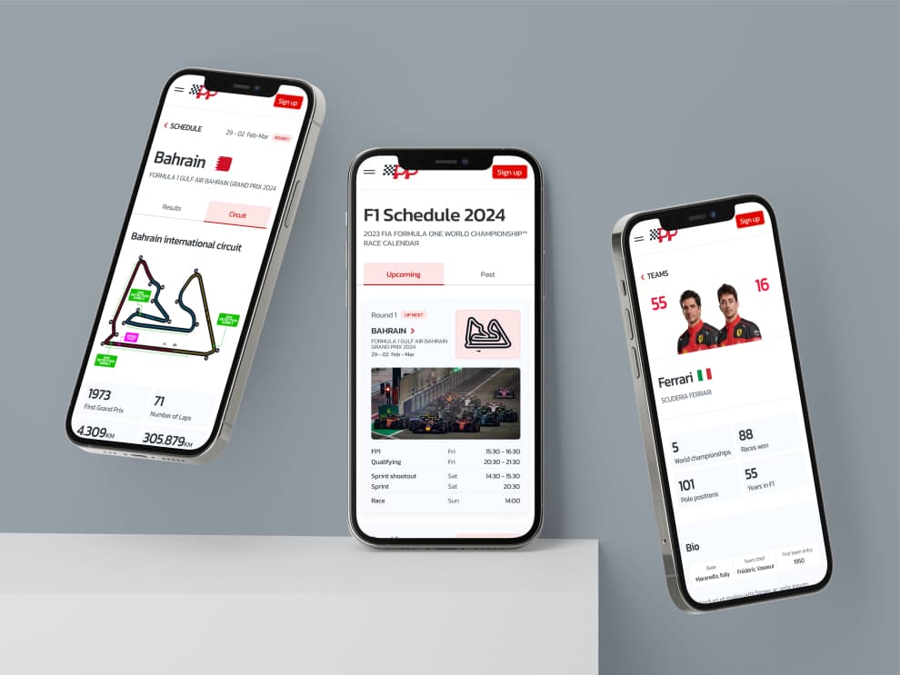 Pole Position V2 mockup on Apple devices