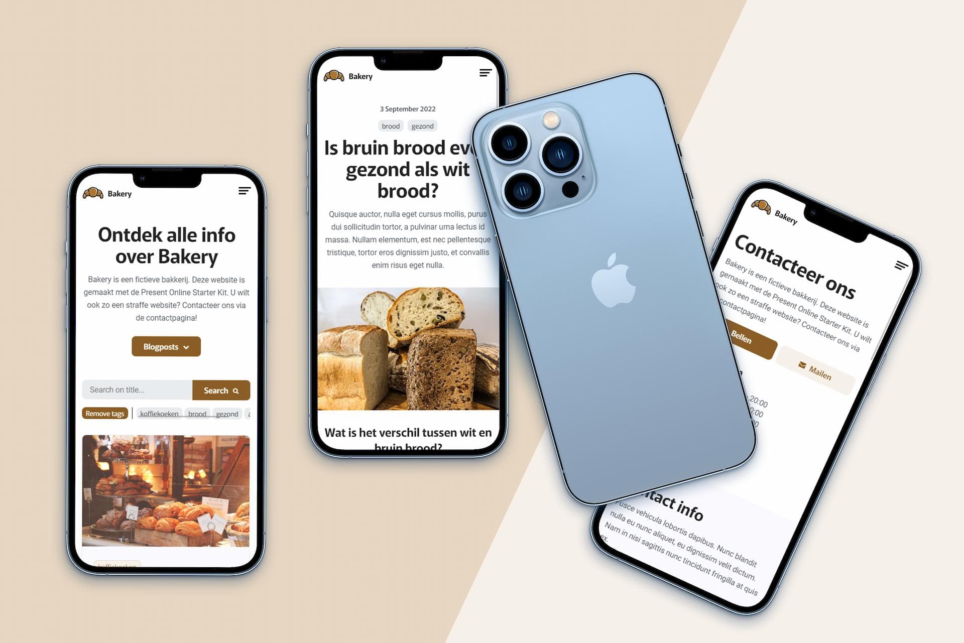 Starter Kit mockup on Apple devices