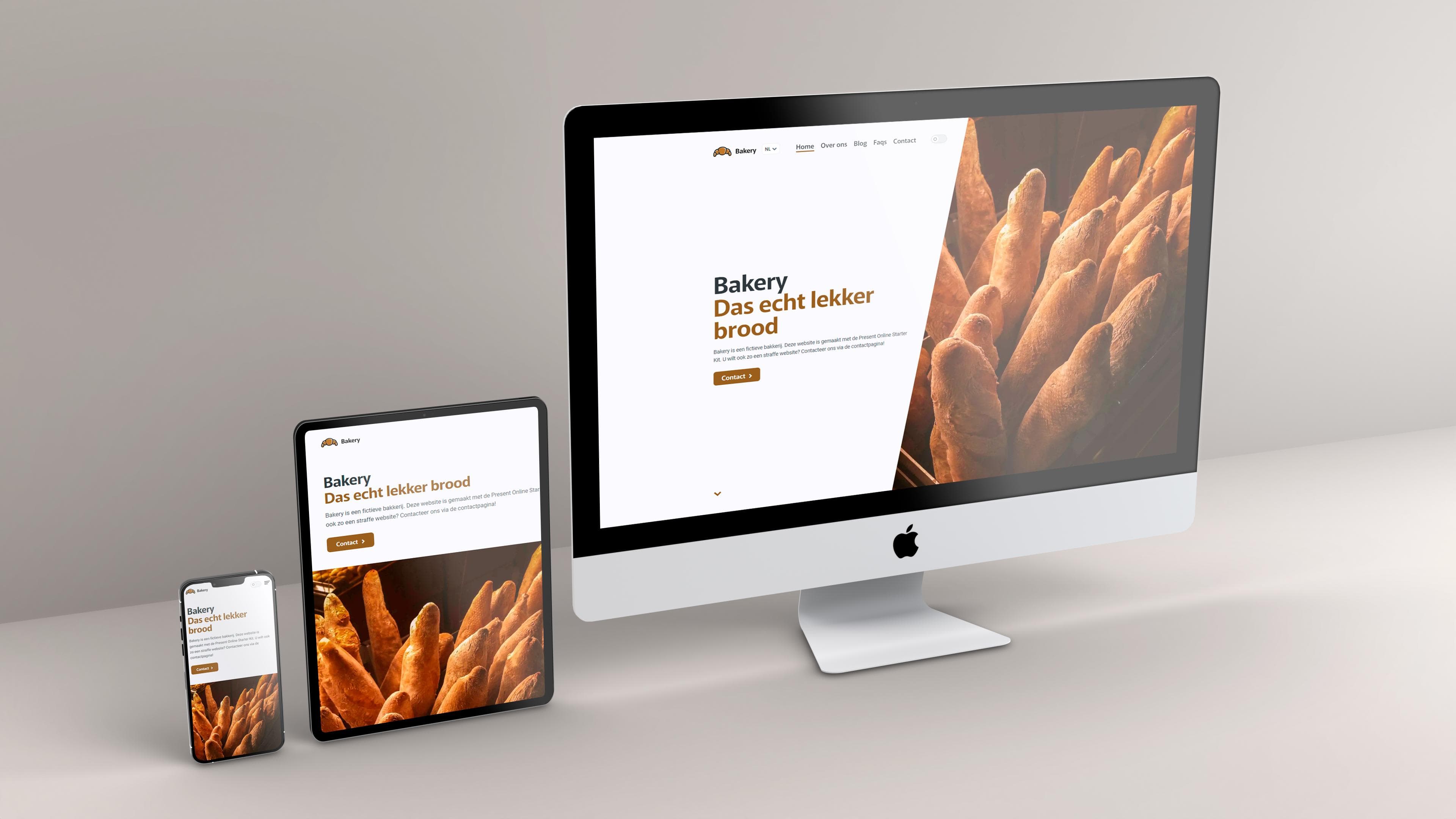 Starter Kit mockup on Apple devices