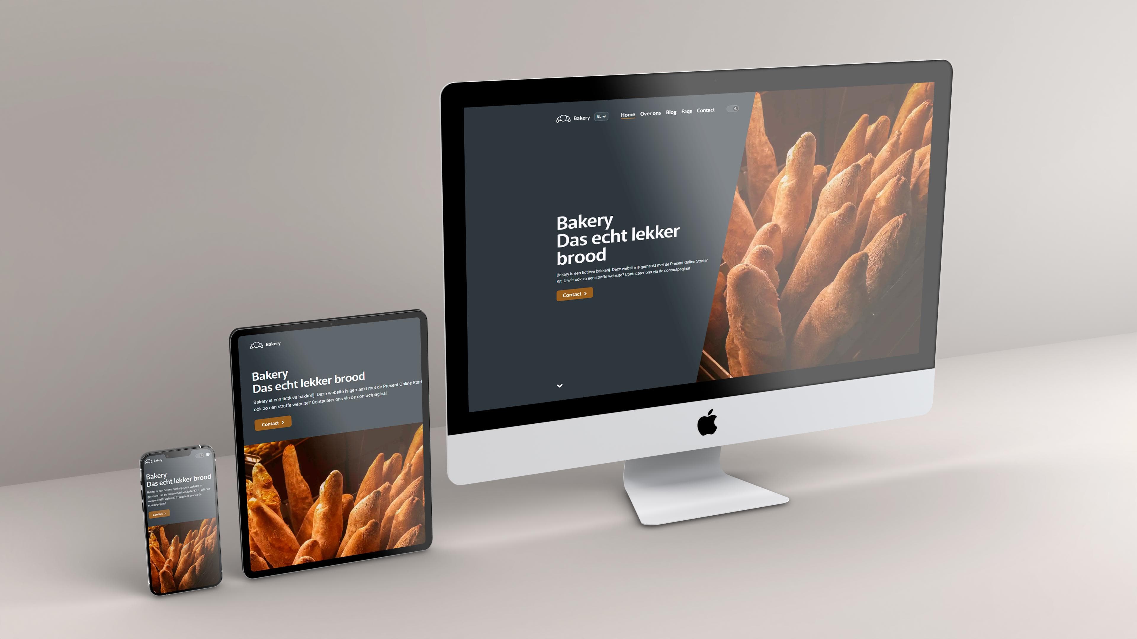 Starter Kit mockup on Apple devices
