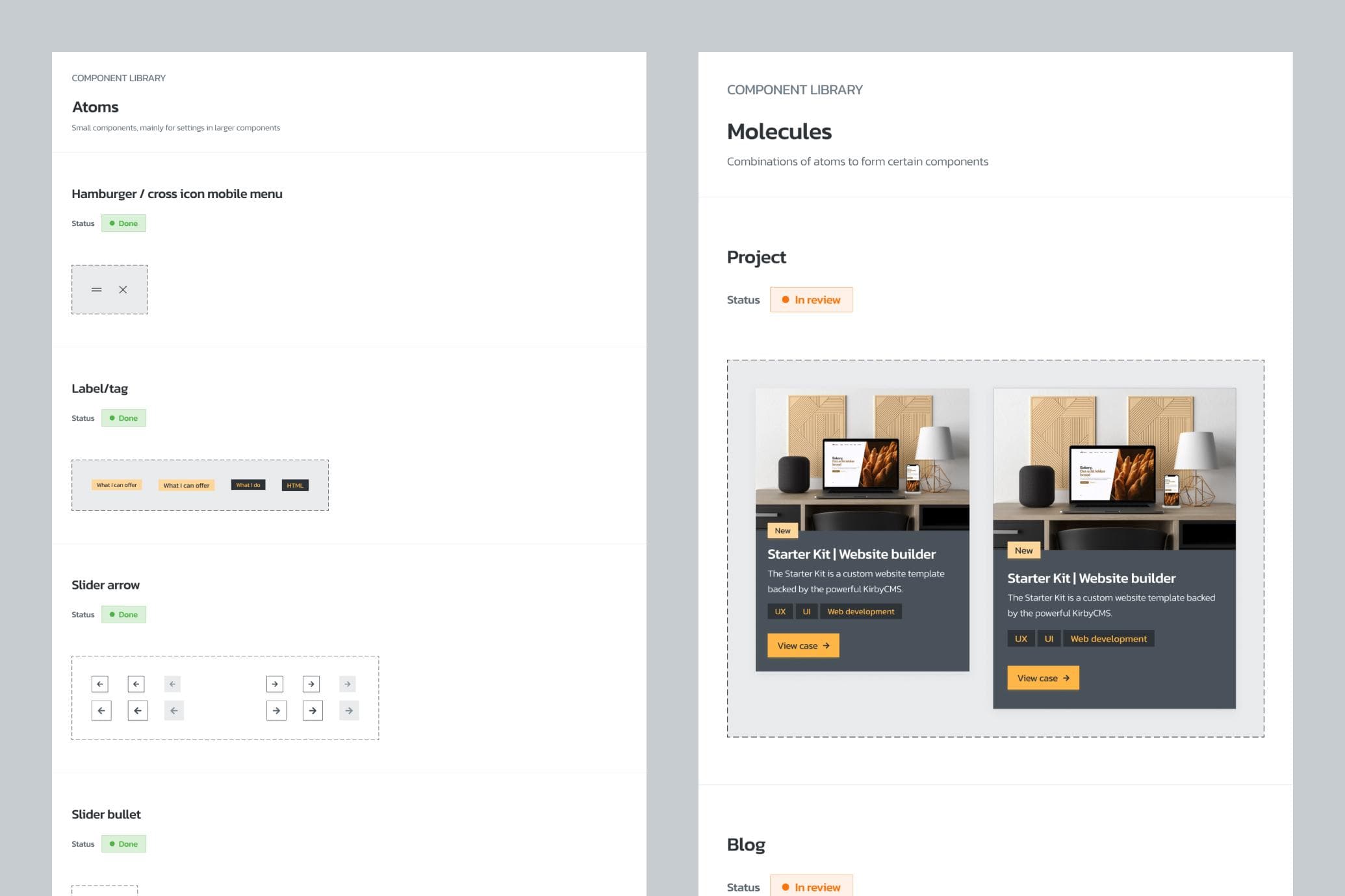 Visualisation of the Karrel V3 component library